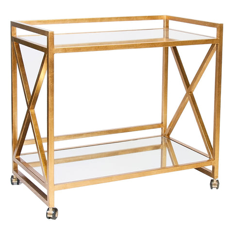 Worlds Away Gerard Bar Cart - Matthew Izzo Home