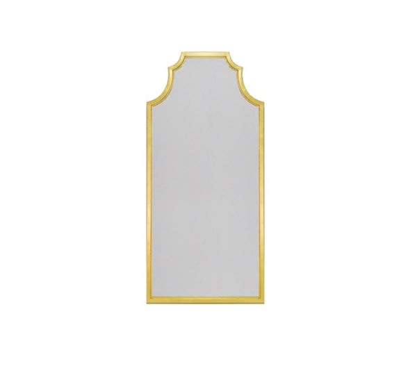 Finley Pagoda Style Floor Mirror - Gold Leaf
