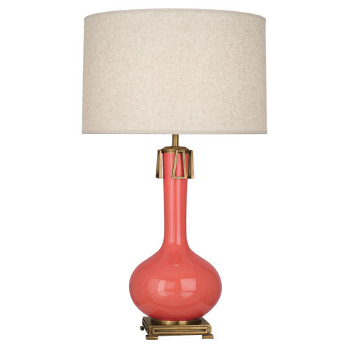 Robert Abbey Athena Table Lamp in Reds