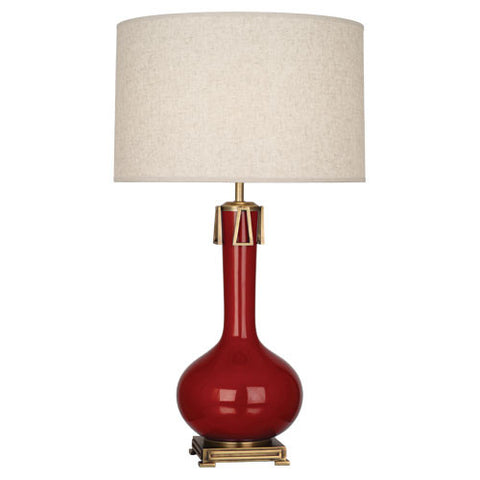 Robert Abbey Athena Table Lamp in Reds - Matthew Izzo Home