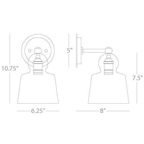 Robert Abbey Albert Wall Sconce