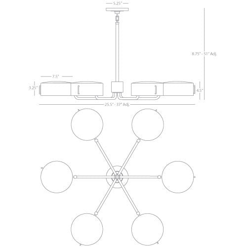 Robert Abbey Simon Chandelier