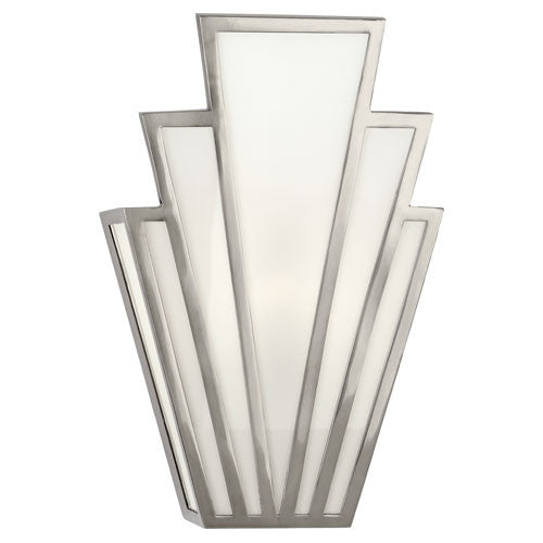 Empire Art Deco Wall Sconce - Modern Brass or Antique Silver