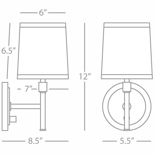 Robert Abbey Bandit Wall Sconce