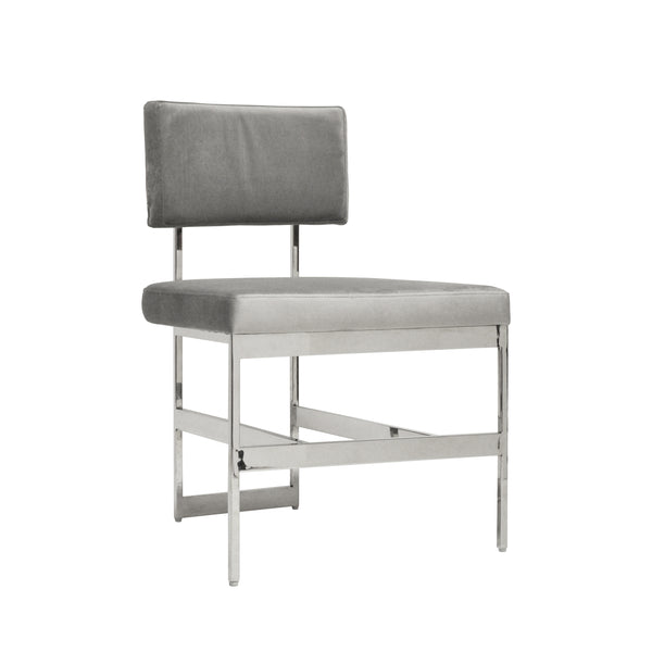 Shaw Grey Velvet Dining Chair