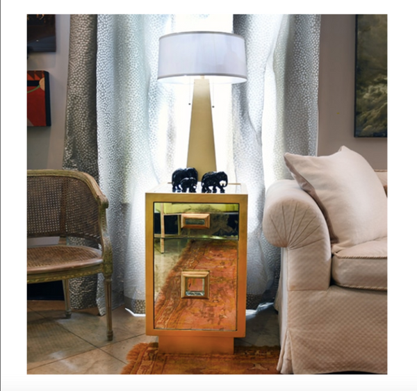 Cisco Gold Leaf Side Table