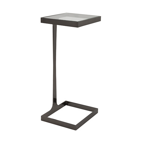 Worlds Away Maisel Cigar Table Gunmetal - Matthew Izzo Home