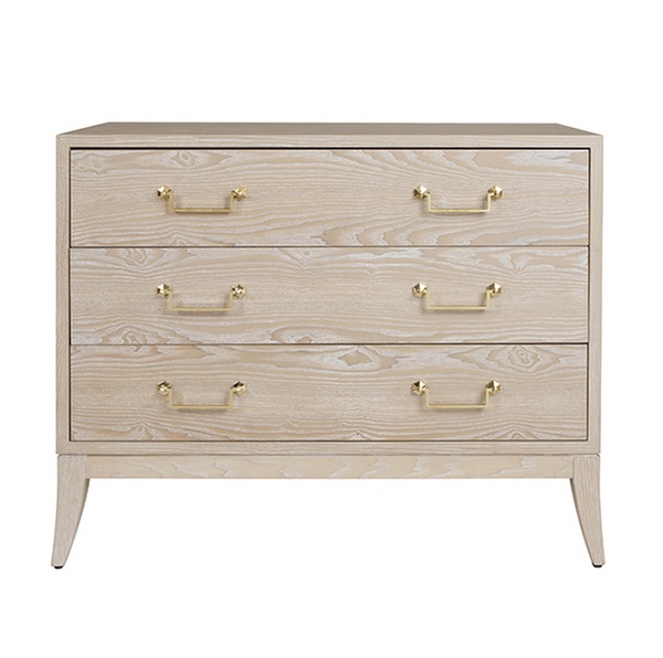 Avis Cerused Oak Three Drawer Chest