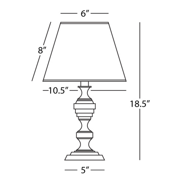 Robert Abbey Arthur Table Lamp Deep Patina Bronze - Ivory Shade