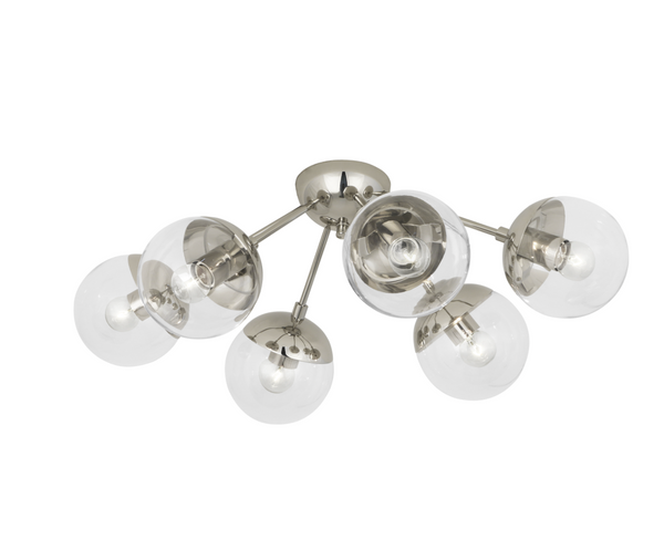 Robert Abbey Celeste Flushmount Polished Nickel