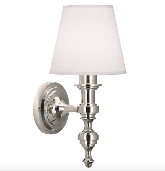 Robert Abbey Arthur Wall Sconce Polished Nickel