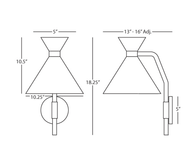 Robert Abbey Cinch Wall Sconce