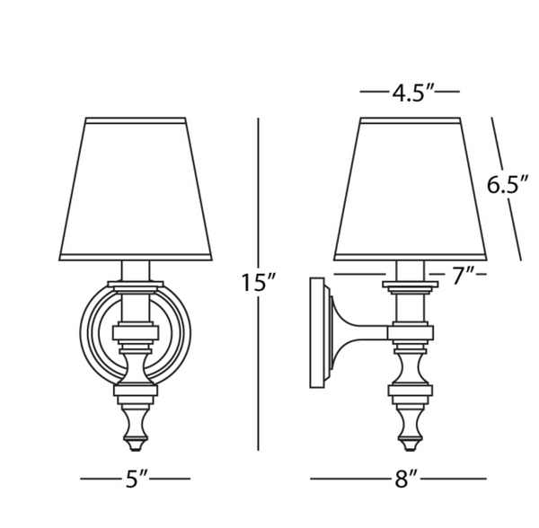 Robert Abbey Arthur Wall Sconce Modern Brass