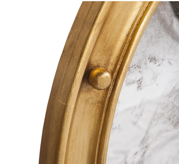 Federal Round Wall Mirror - Gold or Silver Leaf