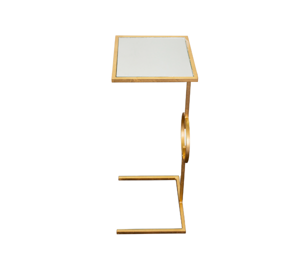 Georgia Gold Leaf Drinks Table w/Mirror Top