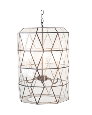 Worlds Away Moderna 3 light Chandelier - Matthew Izzo Home