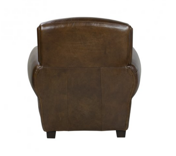 Gustav Leather Library Club Chair - Matthew Izzo Collection