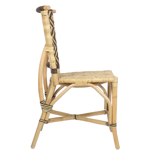 Fullerton Bamboo & Rattan Armless Dining Chair - Matthew Izzo Collection