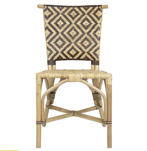 Fullerton Bamboo & Rattan Armless Dining Chair - Matthew Izzo Collection