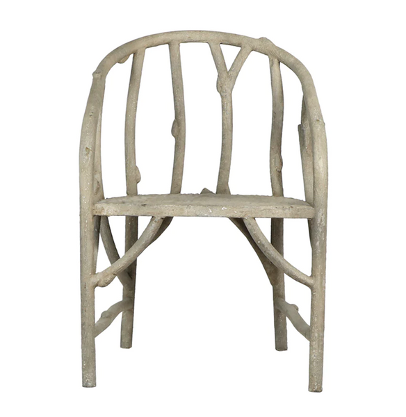 Faux Bois Barrel Chair - Matthew Izzo Collection