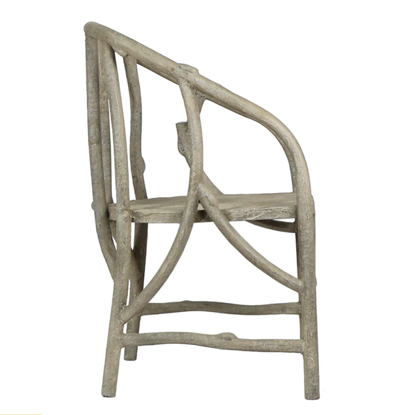 Faux Bois Barrel Chair - Matthew Izzo Collection