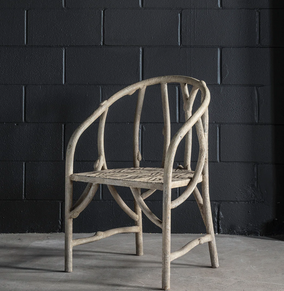 Faux Bois Barrel Chair - Matthew Izzo Collection