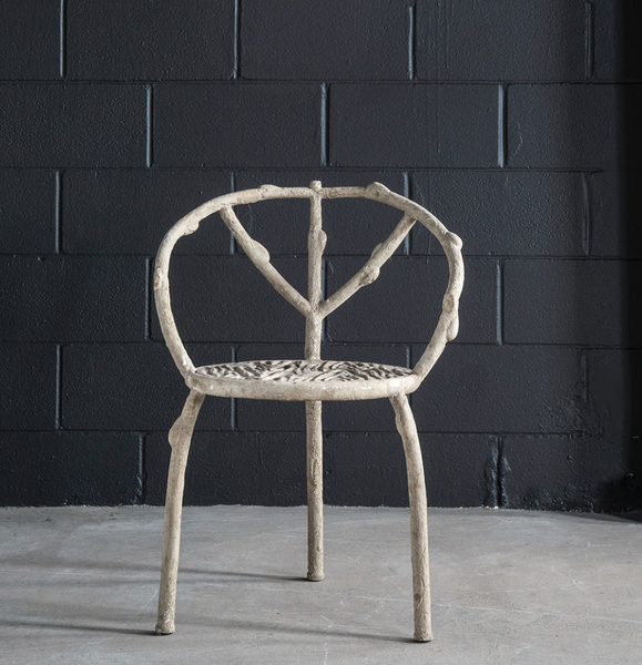 Faux Bois 3 Legged Chair - Matthew Izzo Collection
