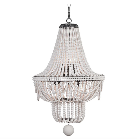 Bella French Farmhouse Chandelier, Large - Matthew Izzo Collection - Matthew Izzo Home