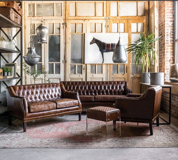 Chatsworth Chesterfield Leather Chair - Matthew Izzo Collection