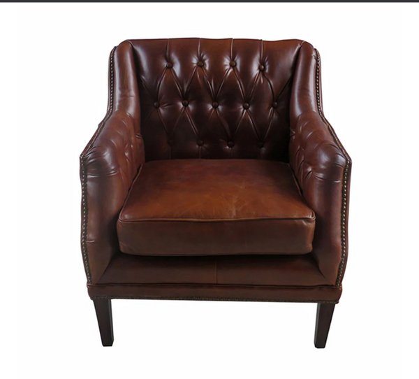 Chatsworth Chesterfield Leather Chair - Matthew Izzo Collection