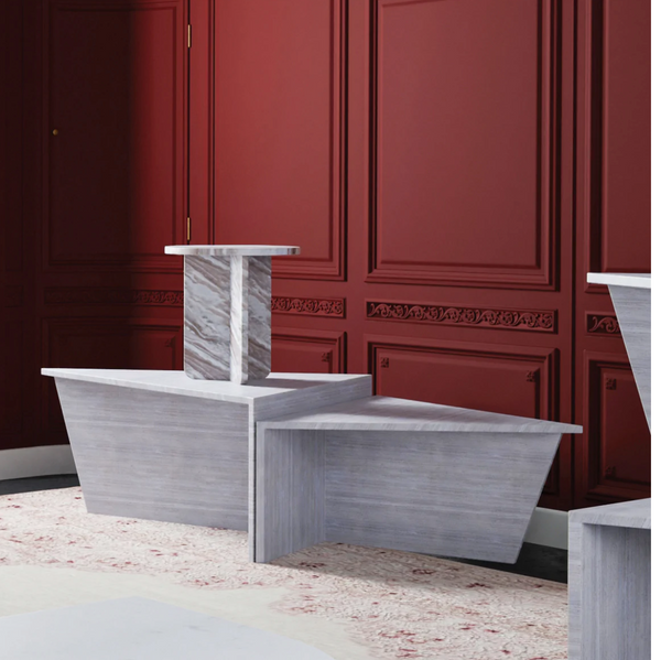 Genoa Marble Side Table - Matthew Izzo Collection
