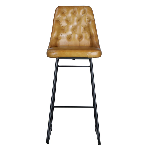 Verona Vintage Leather Counter Stool, Set of 2 - Matthew Izzo Collection
