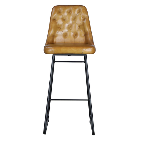 Verona Vintage Leather Counter Stool, Set of 2 - Matthew Izzo Collection - Matthew Izzo Home