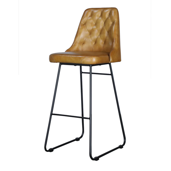 Verona Vintage Leather Counter Stool, Set of 2 - Matthew Izzo Collection
