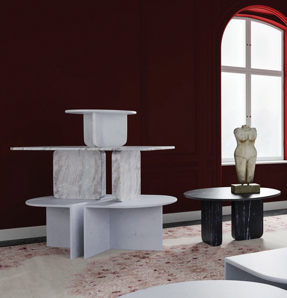 Turin Marble Coffee Table - Matthew Izzo Collection