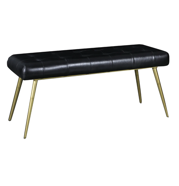 Turin Rectangle Leather Ottoman - Matthew Izzo Collection