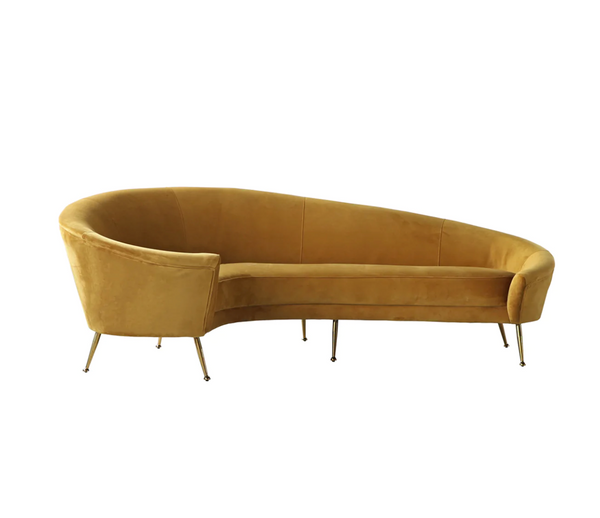 Conrad Velvet Retro Lounge Sofa - Matthew Izzo Collection