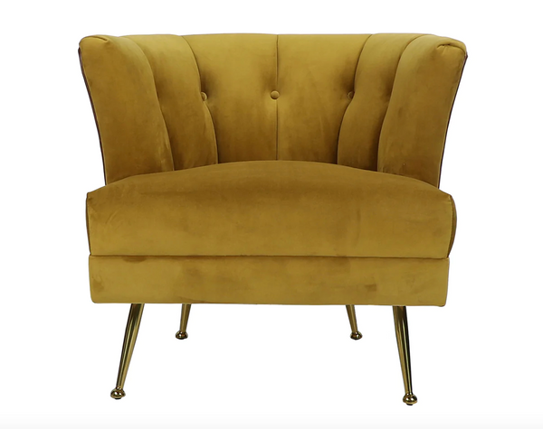 Conrad Velvet Retro Lobby Chair - Matthew Izzo Collection