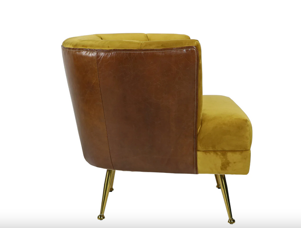Conrad Velvet Retro Lobby Chair - Matthew Izzo Collection