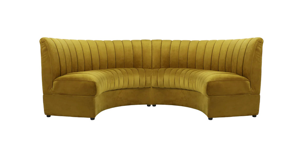 Conrad Retro Deminlune Sofa - Matthew Izzo Collection