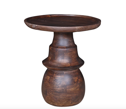 Pattaya Mango Wood Side Table - Matthew Izzo Collection - Matthew Izzo Home