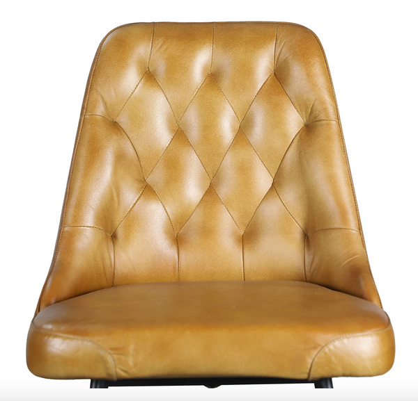 Verona Vintage Leather Bar Stool, Set of 2 - Matthew Izzo Collection
