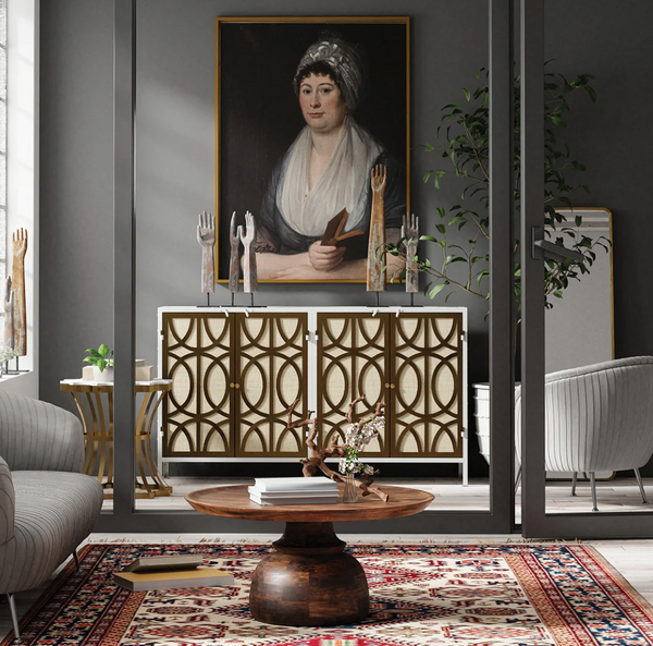 Sofia Art Deco Four Door Sideboard - Matthew Izzo Collection