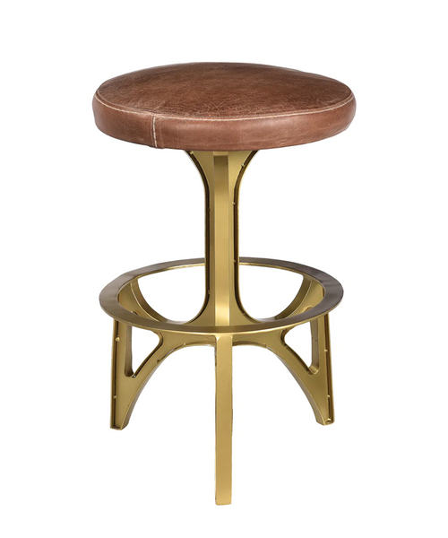 Ersa Leather Counter Stool - Matthew Izzo Collection