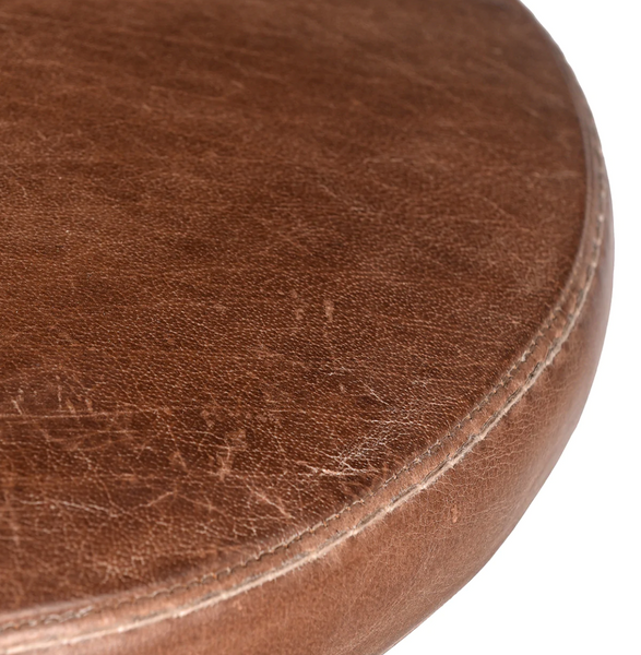 Ersa Leather Bar Stool - Matthew Izzo Collection