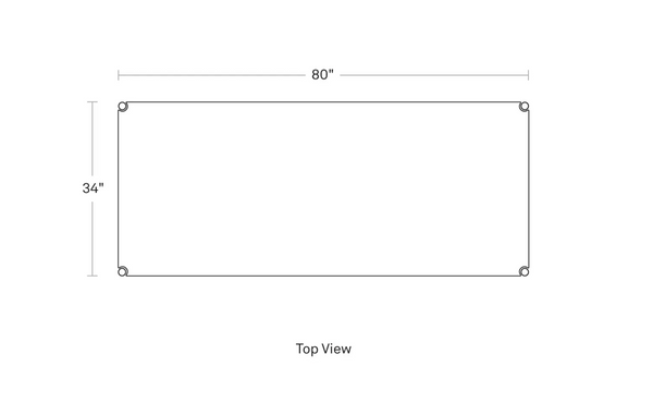 Comeuppance 80" Metal Indoor/Outdoor Dining Table