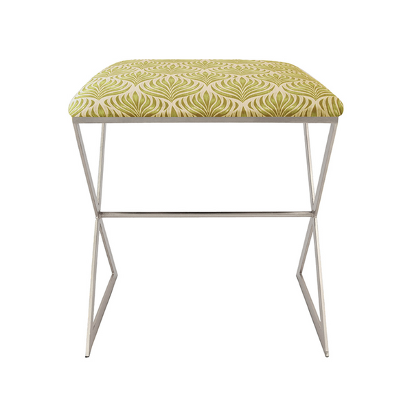 X Side Stool - Lemongrass - Gold or Nickel