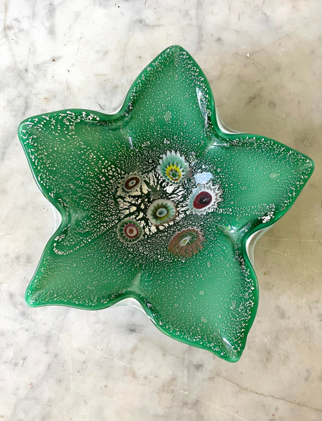 Vintage Mid Century Fratelli Toso Murano Glass Bowl