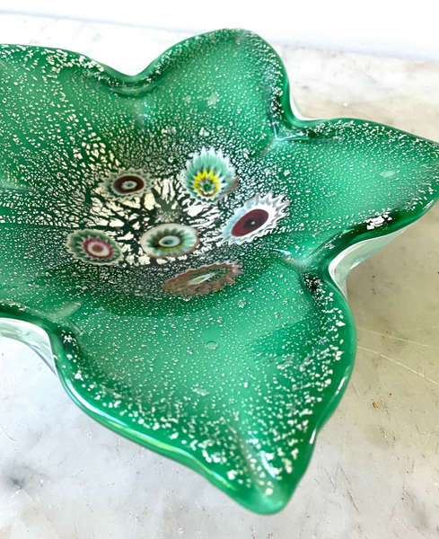 Vintage Mid Century Fratelli Toso Murano Glass Bowl