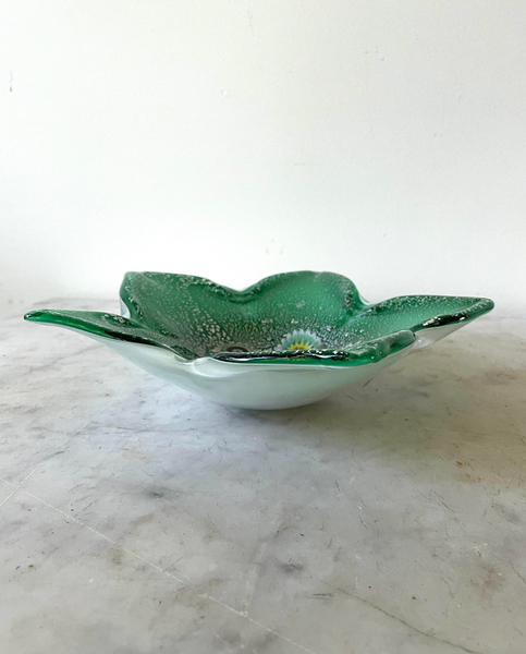 Vintage Mid Century Fratelli Toso Murano Glass Bowl